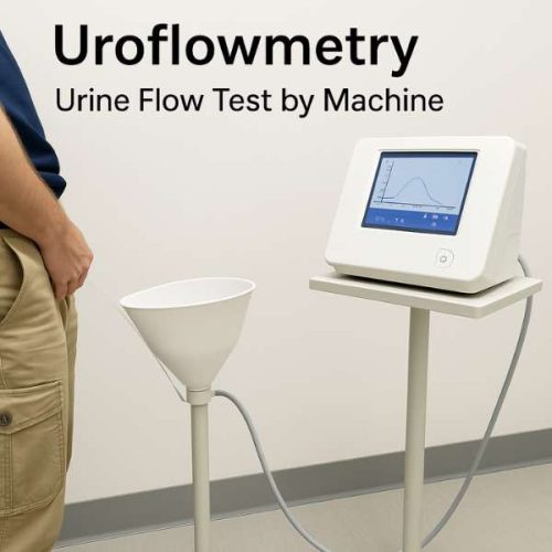 Uroflowmetery- Urine flow test by Machine
